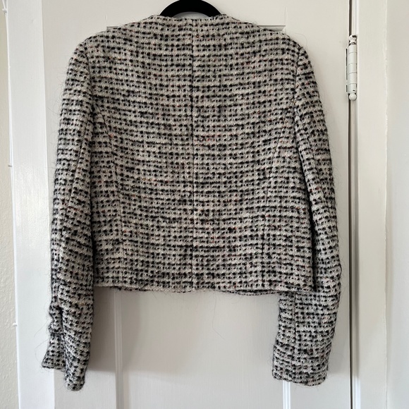 French Connection White & Black Tweed Jacket - Picture 3 of 4